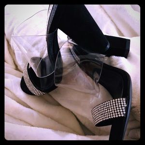 Steve Madden suede slip on sandal